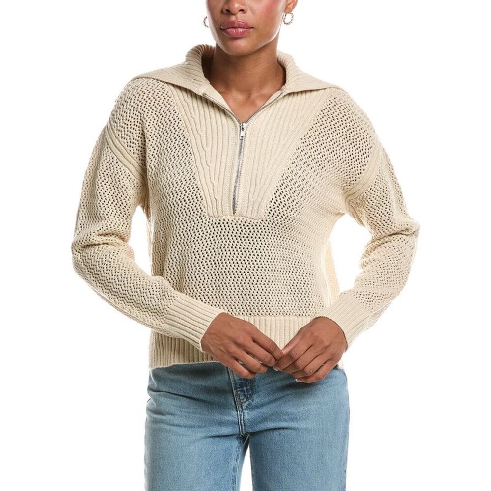 Rd Style Womens Jyoti Long Sleeve Sailor Neck Pullover, White